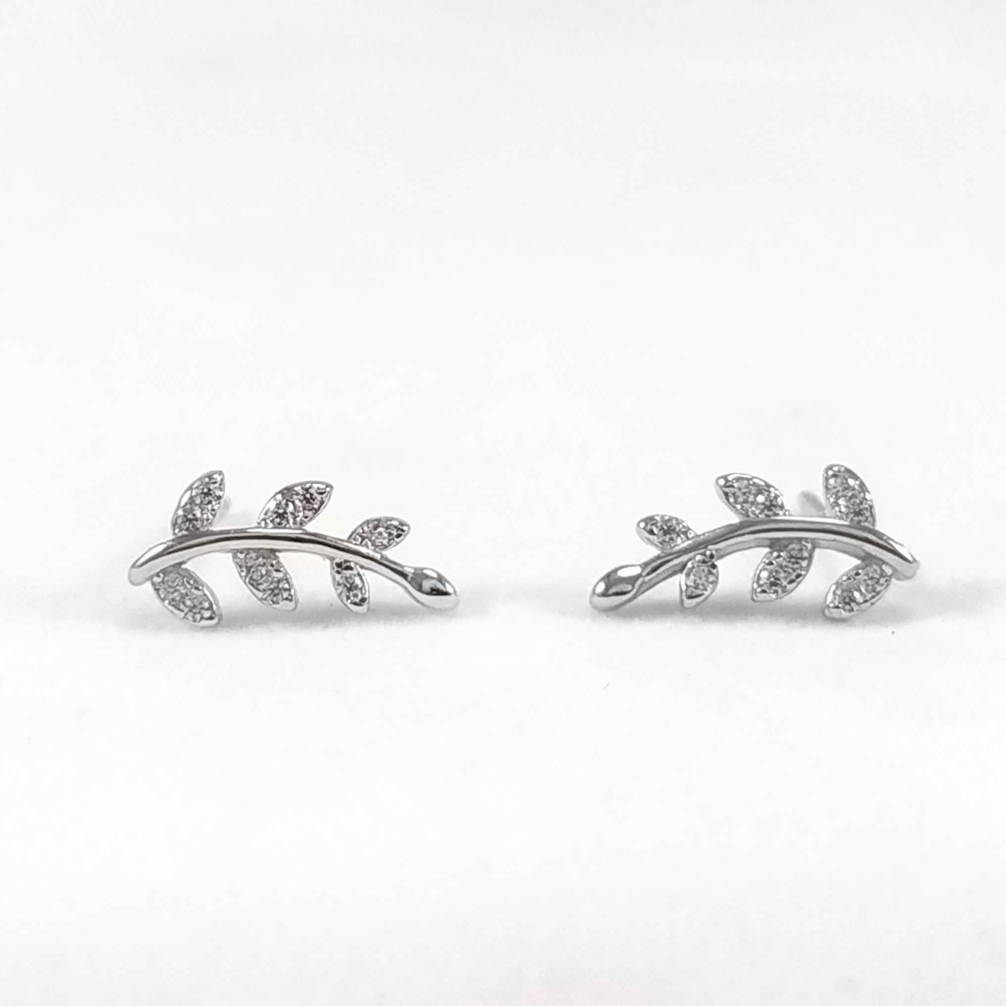 Pendientes rama y hojas - Imagen 4