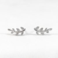 Pendientes rama y hojas