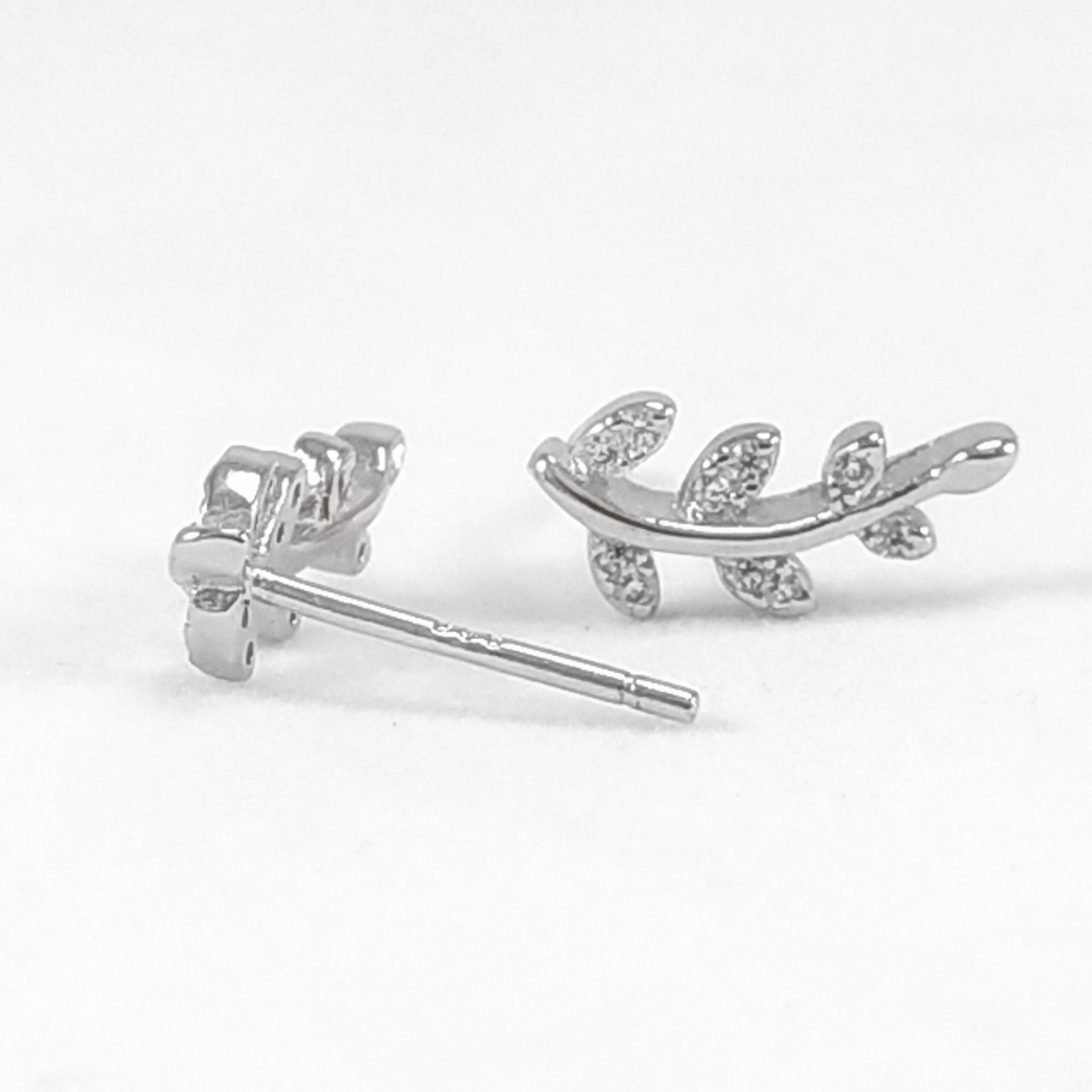 Pendientes rama y hojas - Imagen 3