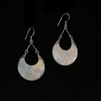 Pendientes madre perla luna