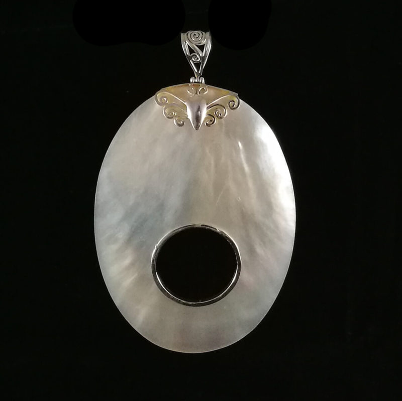 Colgante plata de ley y madre perla