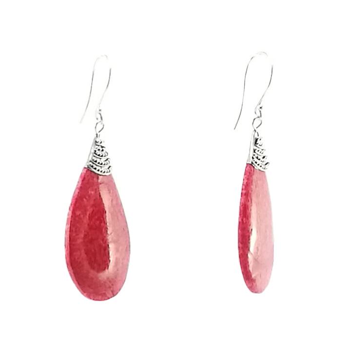Pendientes coral gota - Imagen 2