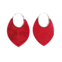 Pendientes coral corazón medianos