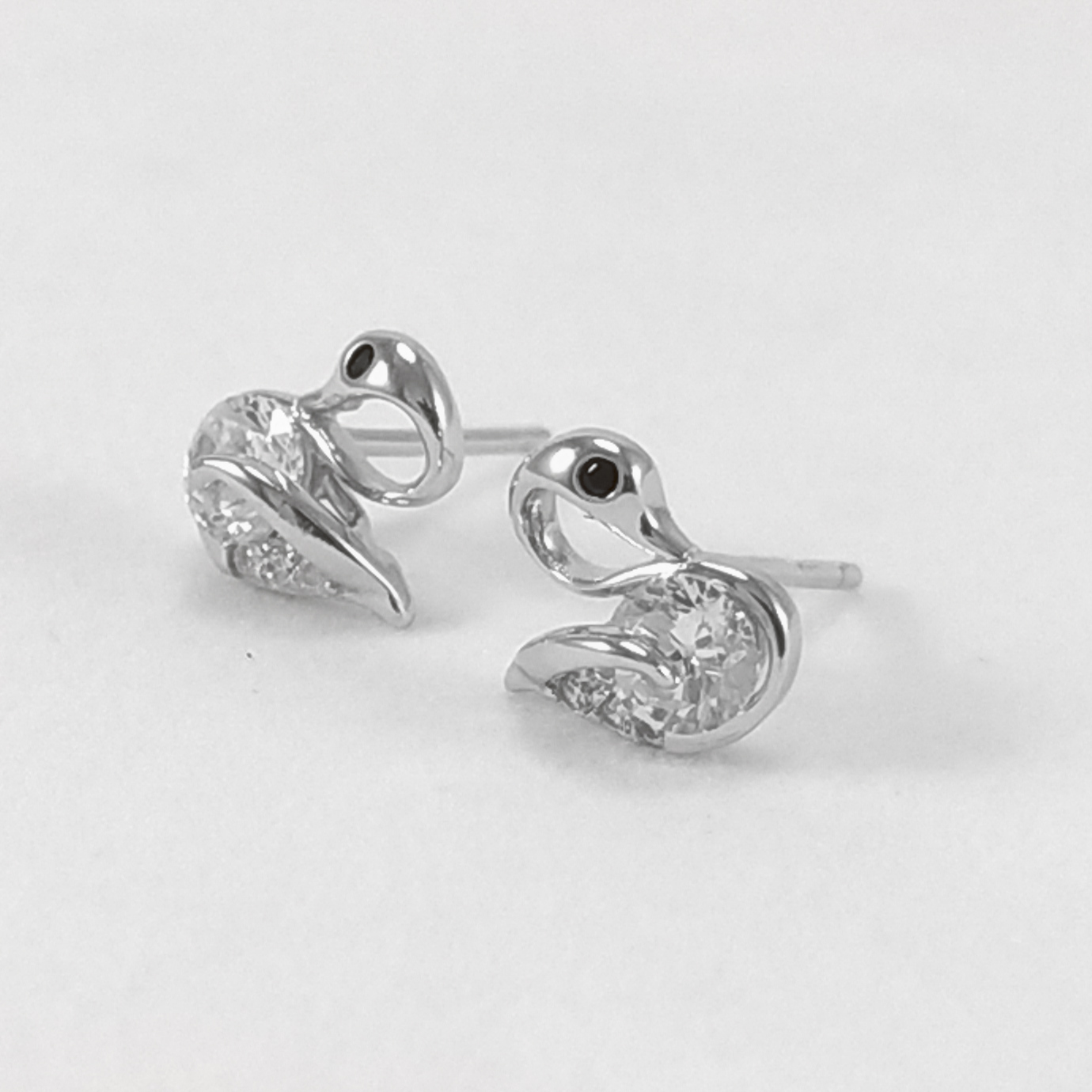 Pendientes forma cisne - Imagen 3