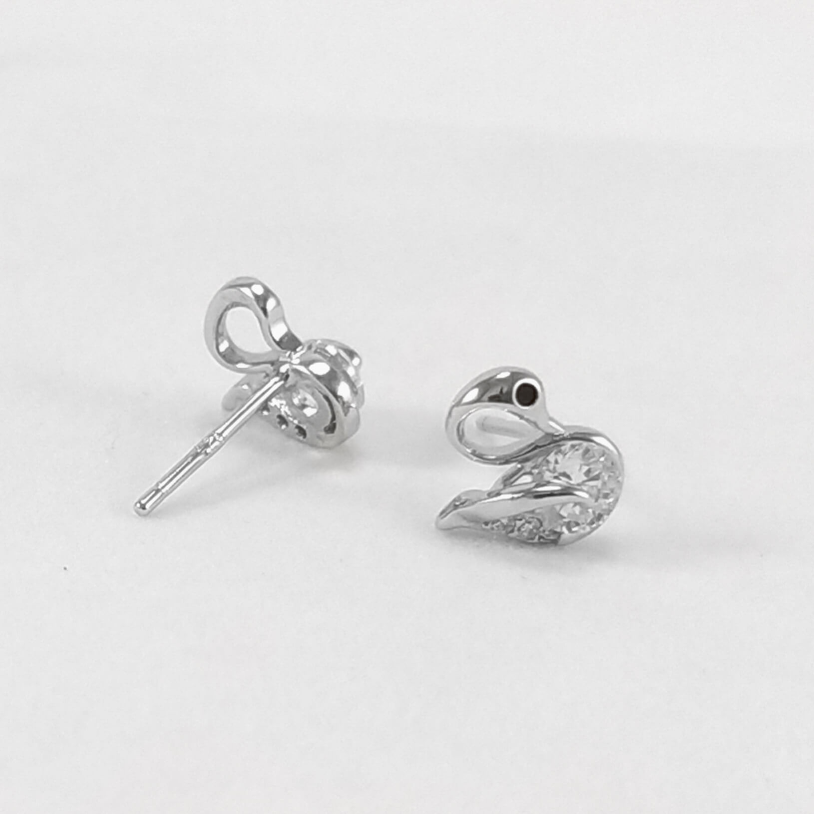 Pendientes forma cisne - Imagen 2
