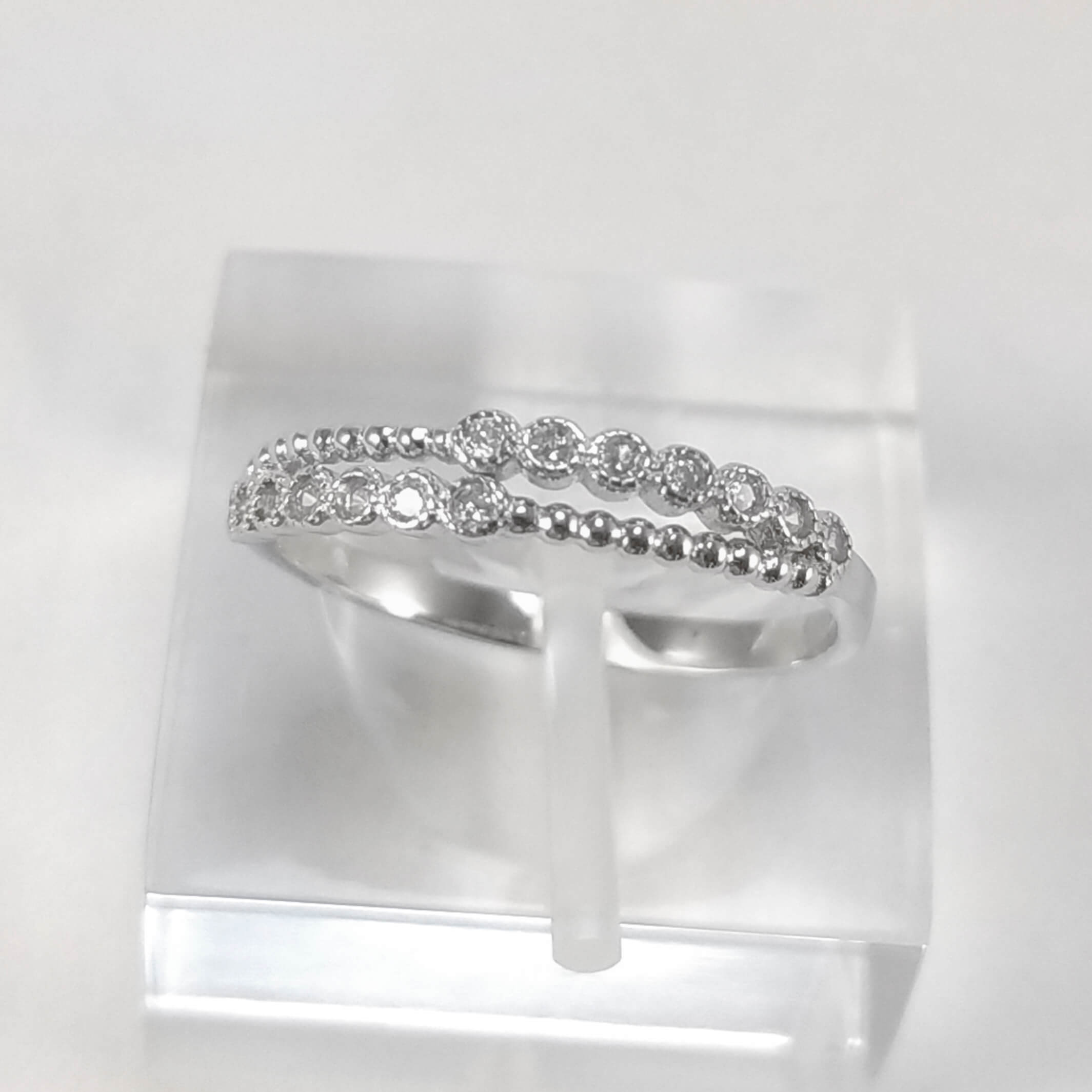 Anillo fino dos lineas - Imagen 4