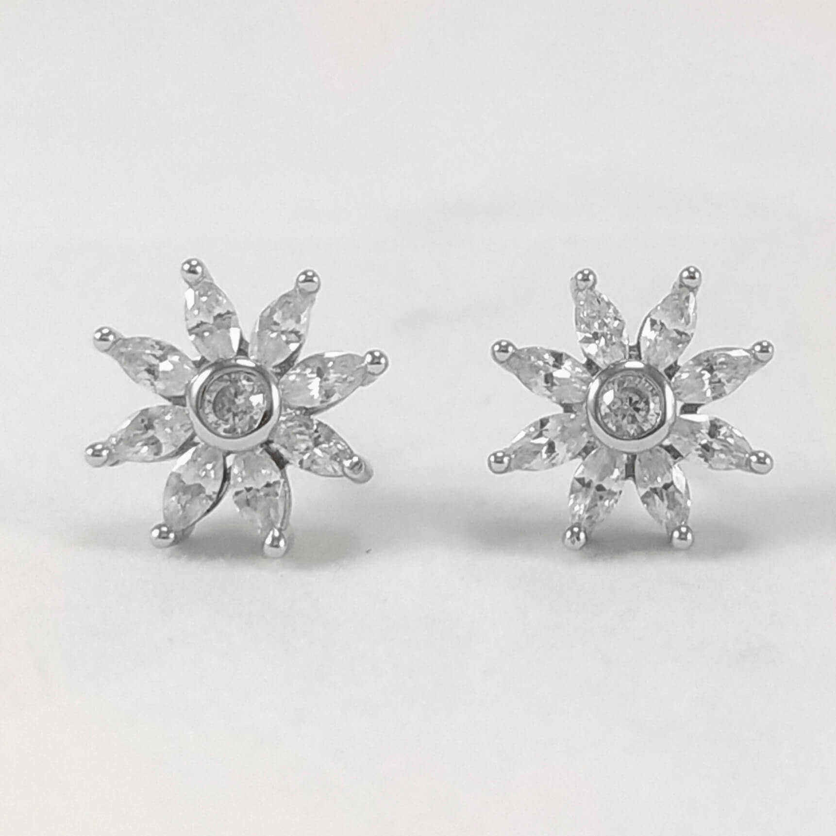 Pendientes flor de nieve (Edelweiss)