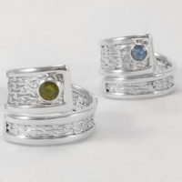 Anillo ajustable malla con mineral