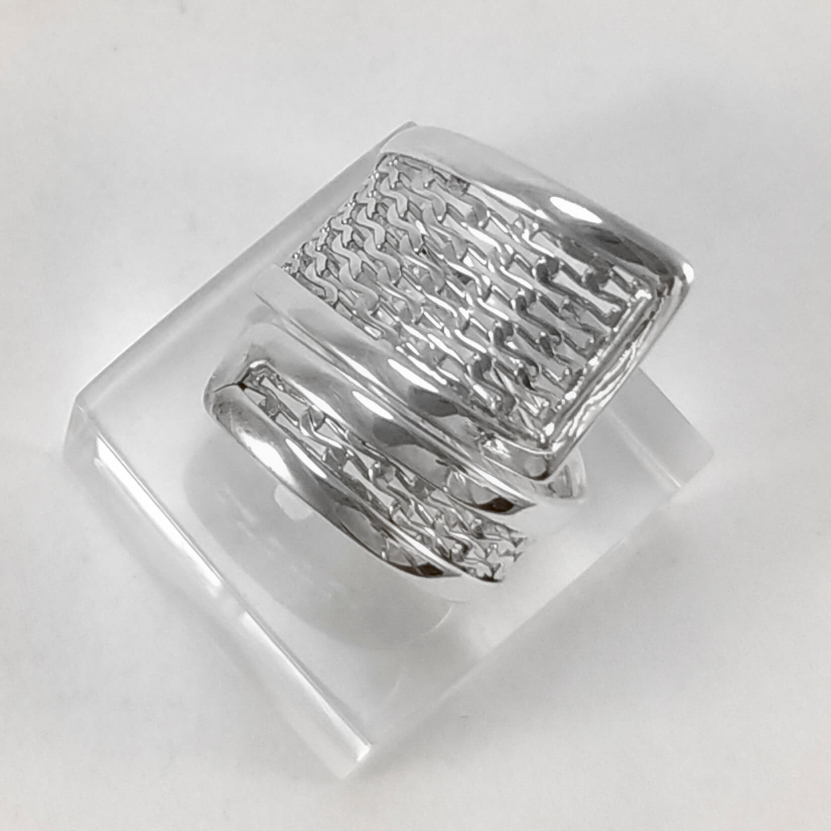 Anillo ajustable malla liso - Imagen 4