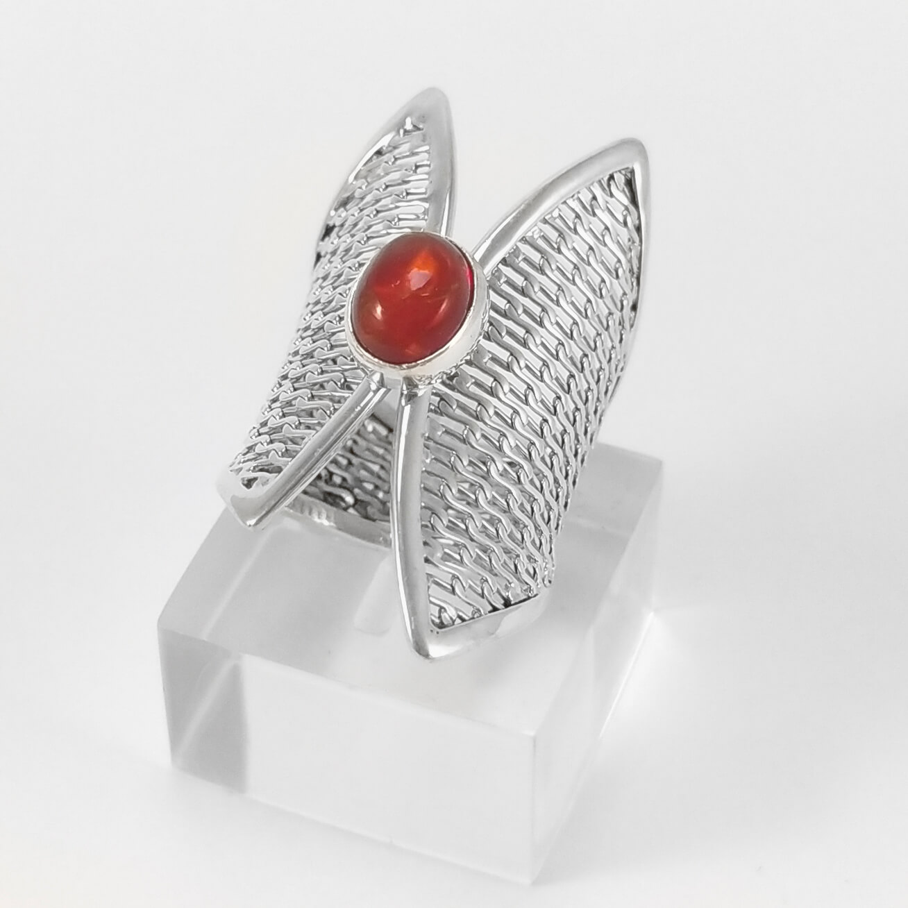 Anillo Ópalo de fuego malla - Imagen 2