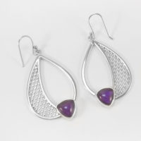 Pendientes Amatista gota