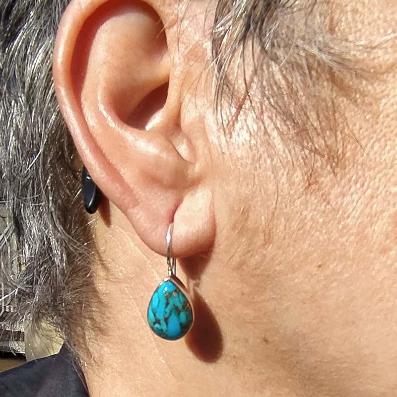 Pendientes largos forma de gota - Imagen 3