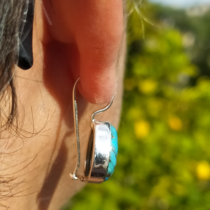 Pendientes largos forma de gota - Imagen 4