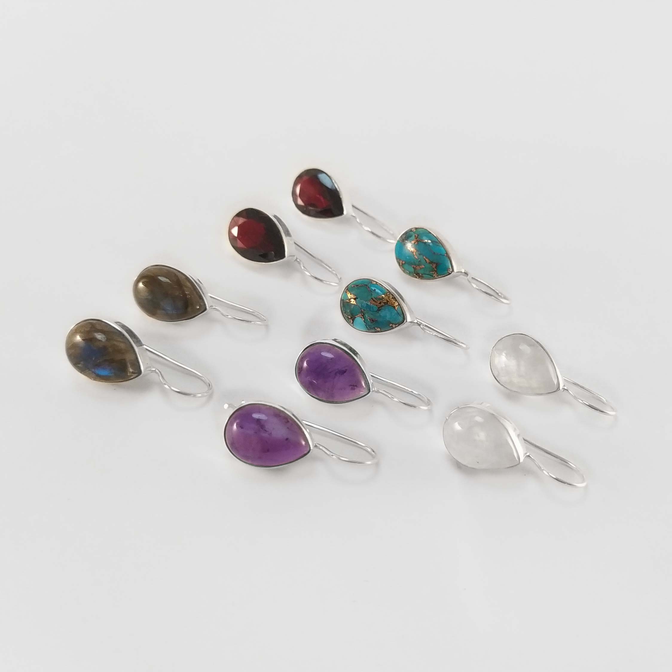 Pendientes gancho seguro gota